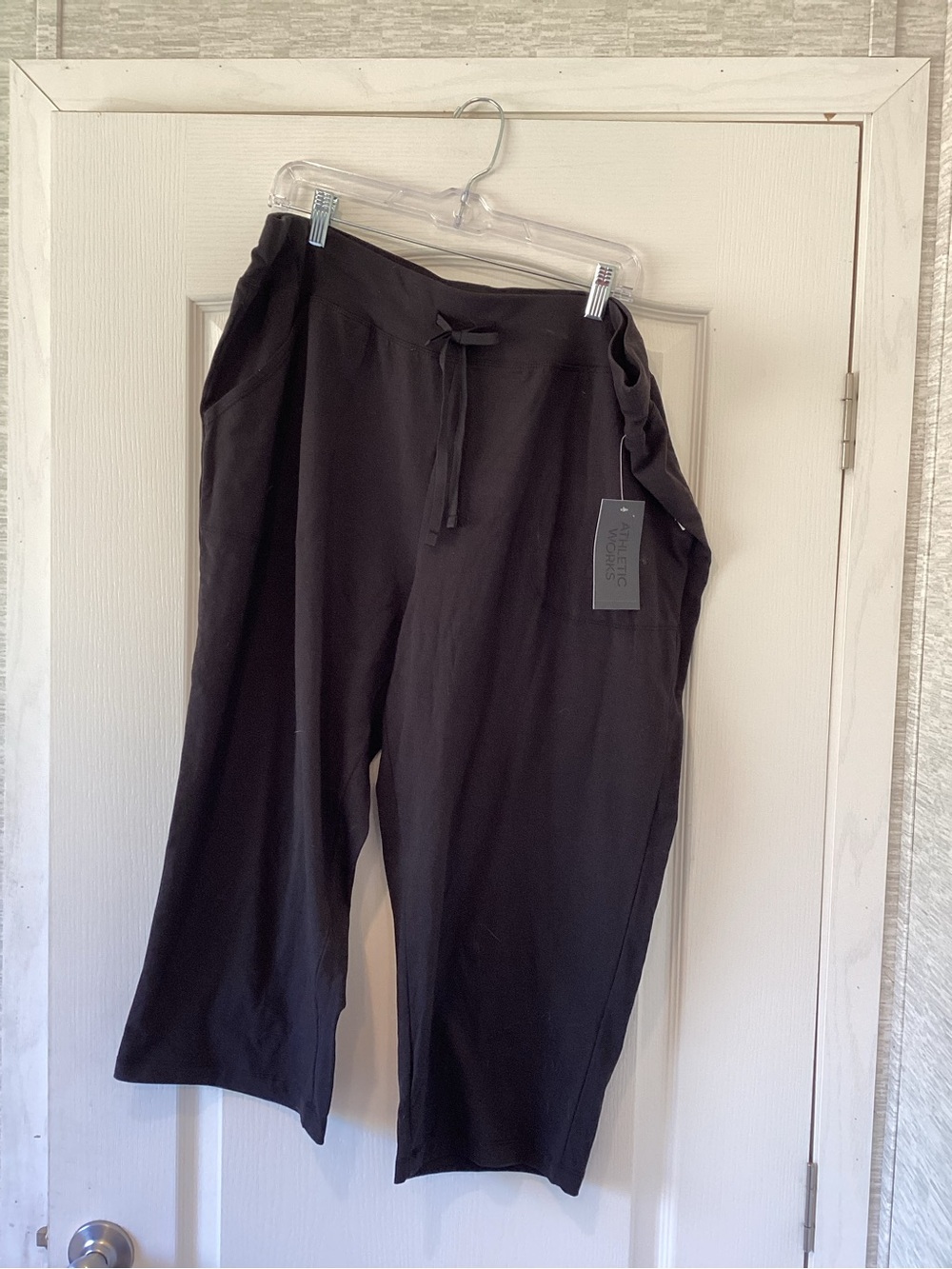 George Black Wide-Leg Drawstring Joggers 3XL BNWT